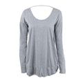 Latest Long Tops Designs Girls Loose Plus Size "U" Shape Backless T-Shirt Design Blouses