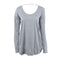 Latest Long Tops Designs Girls Loose Plus Size "U" Shape Backless T-Shirt Design Blouses