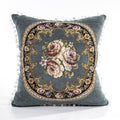 Chenille Luxury Single Side Flower Pattern Tassels Lace Sofa Decorative Fancy Cushion Covers Without Insert