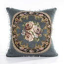 Chenille Luxury Single Side Flower Pattern Tassels Lace Sofa Decorative Fancy Cushion Covers Without Insert