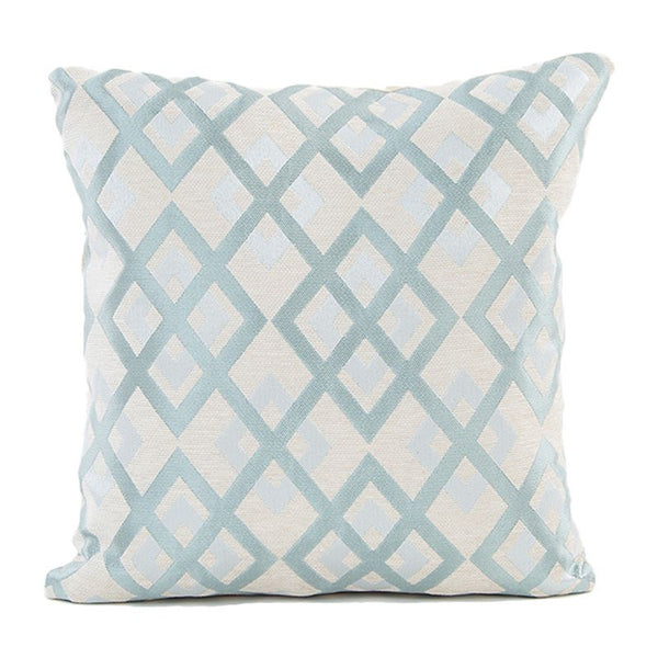 Chenille Jacquard Square Single Side Plaid Printed Parlor Sofa Decorative Throw Pillow Cases Without Insert