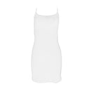 New Summer Hot Design Modern Women Solid Color Backless Strap Dress