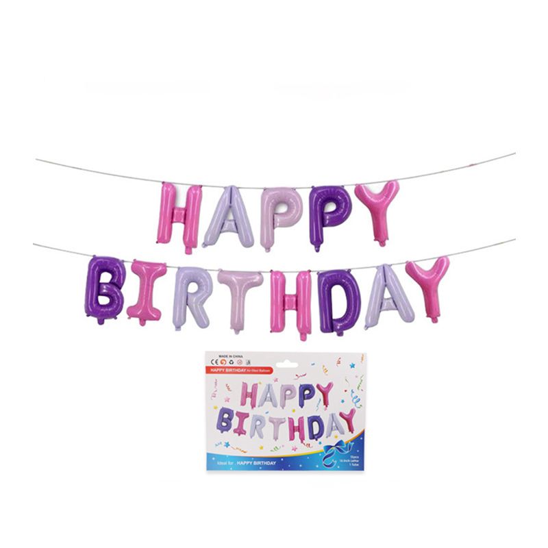 16 Inch Foil Party Supplies Mixed Color HAPPY BIRTHDAY Letter Party Supplies Thickening Balloons