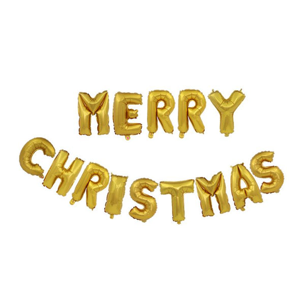 16 Inch Foil Festival Party Decorations MERRY CHRISTMAS Letter Pretty DIY Balloons