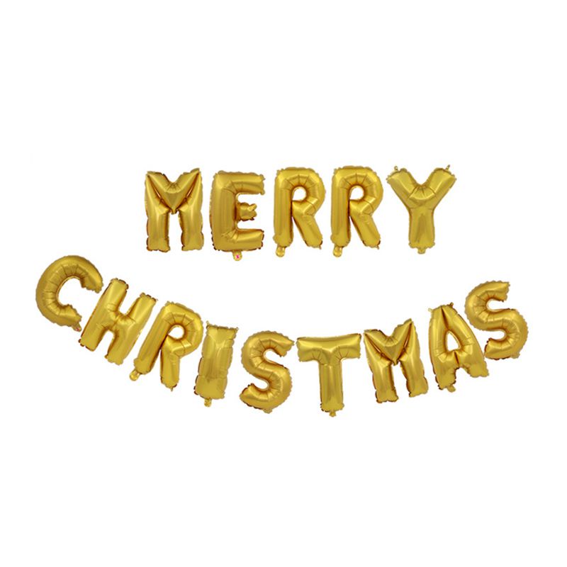 16 Inch Foil Festival Party Decorations MERRY CHRISTMAS Letter Pretty DIY Balloons