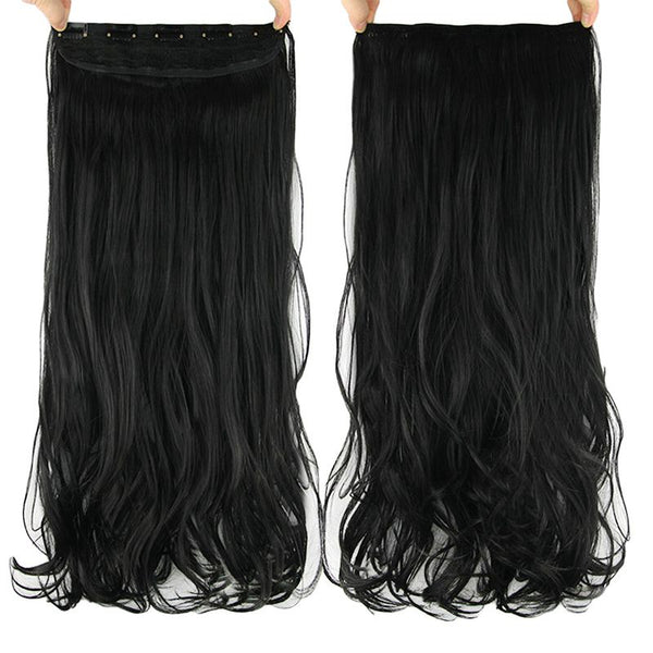 Fashion Women New Design Synthetic Long Curly Hair Clip-in One Piece Wig