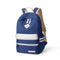 Casual Fashion Blocking Color Breathable Wear-resistant Anti-seismic Large Capacity School Style Unisex Women's Canvas Backpack