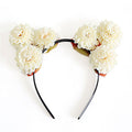Female Little Artificial Chrysanthemum Fashion Sexy Style Birthday Dancing Party Cat Ears Headband