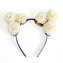 Female Little Artificial Chrysanthemum Fashion Sexy Style Birthday Dancing Party Cat Ears Headband