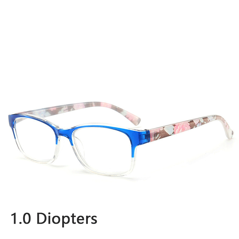 Fashion New Design Square Shape Transparent PC Frame HD Resin Lenses Oldman Reading Glasses