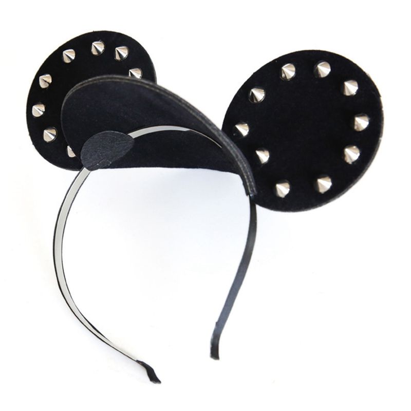 Female Creative Design Black Mickey Mouse Hair Accessories Dancing Party Photograph Headwear