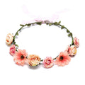 Lady Bohemia Style Artificial Flowers Garland Seaside Vacation Photograph Party Headband