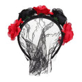 Lady New Arrival Creative Design Vintage Style Rose Flowers Party Headwear With Lace Veil