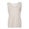 Lady Solid Color Simple Style V-Neck Hollowed Out Thin Loose Knitted Tank Tops