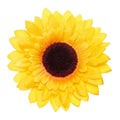 Newest Cloth Bright Big Artificial Floral Sunflower Holiday Photo Party Pretty Hairpin