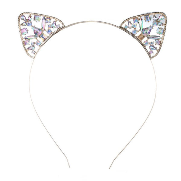 New Arrived Alloy Rhinestones Cat Ears Festival Dance Party Sexy Cute Headbands
