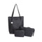 3pcs Simple Fashion Wood Ball Tassels Pendant Litchi Grain Leather Purse Clutch Single Shoulder Handbags Set