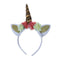 High Quality Cloth Lovely Unicorn Pattern Festival Dance Party Animals Artificial Floral Hairbands