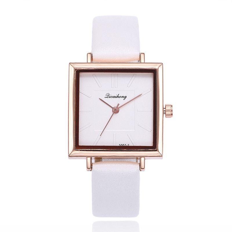 Simple Fashion Scale Square Dial Dress Watch Design Bracelet Wristwatch Relogio Feminino