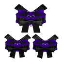 3Pcs Set Solid Color Cloth Lovely Bowknot Bracelets And Dance Party Accessories Choker Necklaces