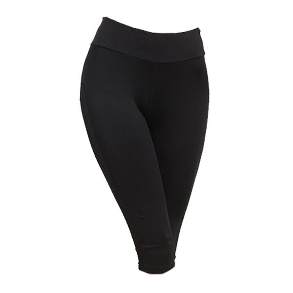 New Arrival Net Yarn Splicing Cropped Trousers Design Yoga Jogger Stock Sport Pants For Women