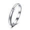 Modern Women Office Jewelry Pure Simple Design 925 Silver Ring Set With Zircon