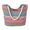 New Design Stripes Geometry Thick Wear Resistant Stain-resistant  Hemp Rope Single-shoulder Bags For Women