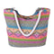 New Design Stripes Geometry Thick Wear Resistant Stain-resistant  Hemp Rope Single-shoulder Bags For Women