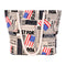 Casual "Just For You" Flags Printed Hemp Rope Handle Large Capacity Canvas Tote Bags