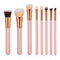 High Quality Wooden Color Handle Women Makeup Tools Loose Powder Brushes 8pcs/set