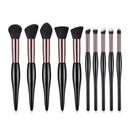 Women 10pcs/set Creative Pregnant Design Wooden Handle Cosmetic Brushes