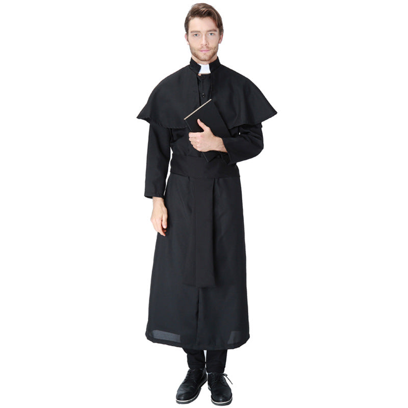 Halloween Party Classic Cosplay Christian Missionary Costume With Belt