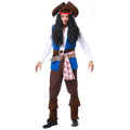 New Design Adult Men Cosplay Captain Jack Pirate Halloween Party Costume Set