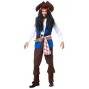 New Design Adult Men Cosplay Captain Jack Pirate Halloween Party Costume Set
