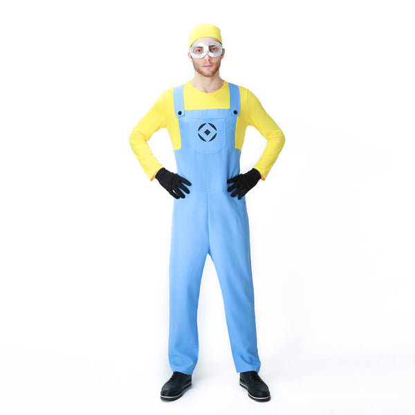 Adult Men Cosplay Clothings Cute Minion's Romper Party Show Costume Set