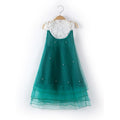 Kids Fashion Cute Sleeveless Imitation Pearls Multilayer Gauze Princess Dress