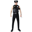 Adult Men Party Cosplay Set Policemen Character Halloween Costume
