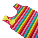 Kids New Arrival O-neck Trendy Lovely Sleeveless Bowknot Stripes Dress