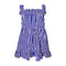 Kids Pretty Lovely Plaid Straps Backless Off Shoulder Pleated Princess Dress