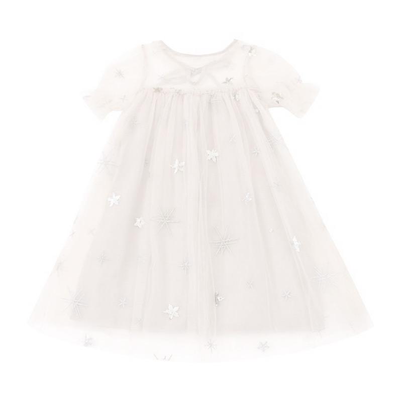 Kids New Arrival Pretty Cute Embroidered Sequin Gauze Princess Dress
