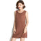 Fashion Cool Linen Material Knitted Loose Irregular Sleeveless Dress