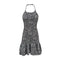 Hot Sale Sexy Strap Pattern Summer Floral Print Women Flouncing Dress