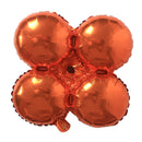 18 Inches Solid Color Four Leaves Clover Shape Halloween Party Festival Decoration Foil Balloon
