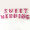 16 Inches Aluminum Foil Wedding Party Room Decoration Sweet Wedding Letter Balloon Set