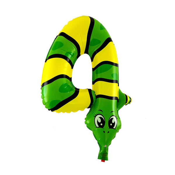 16 Inches Foil Cartoon Animal Pattern Birthday Party Supply 4 Number Balloon