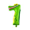 16 Inches Foil Cartoon Animal Pattern Birthday Party Supply 7 Number Balloon