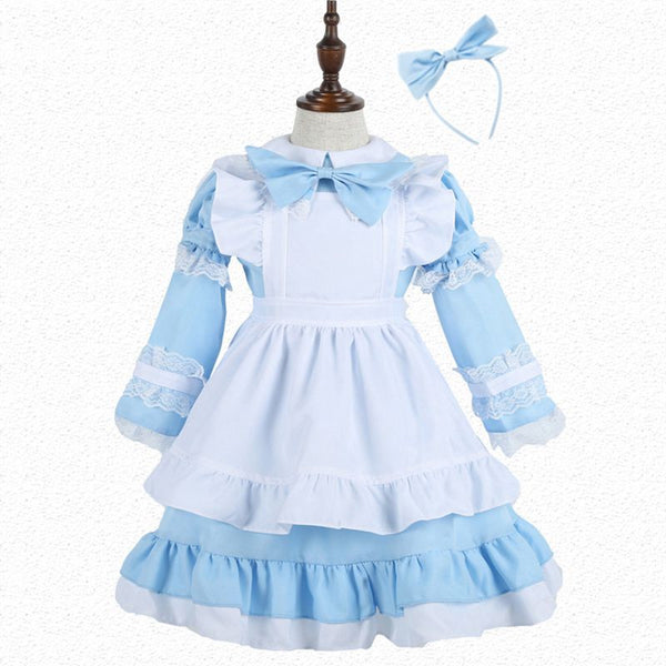 Halloween Party Costume Hairband Mother And Children Lolita Pattern Princess Dress