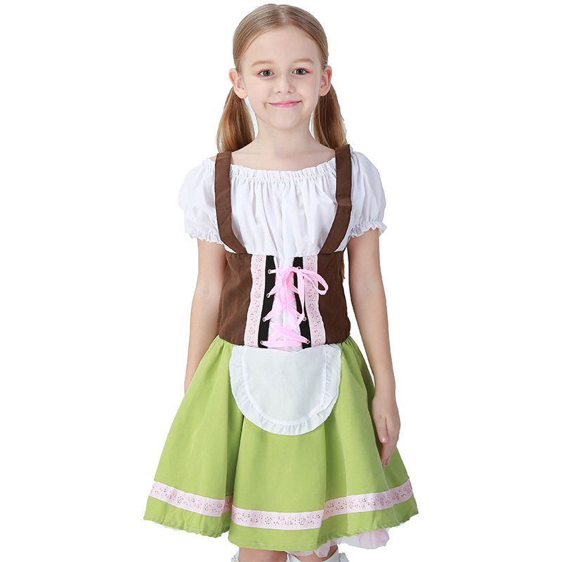 Kindergarten Children's Day Show Dress Little Girl Cosplay Oktoberfest Costume