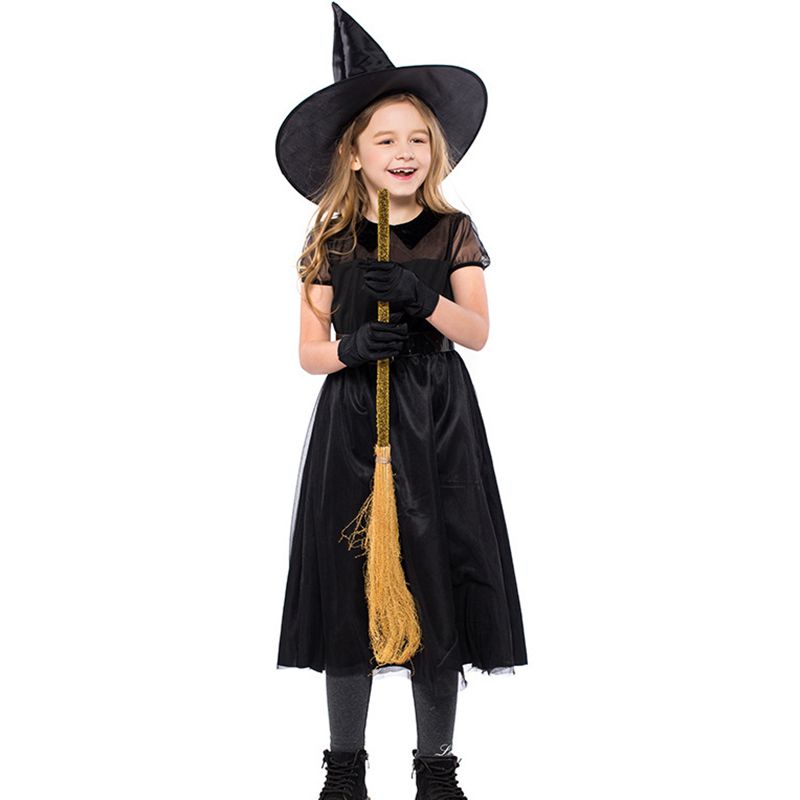 Little Girl Halloween Dress Set Night Ghost Witch Party Costume