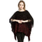 New Arrival Large Size Shawl Handmade Wool Knitted Pullover Cape With Tassel